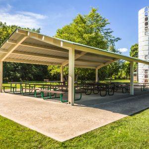 shelter at River Heritage Park