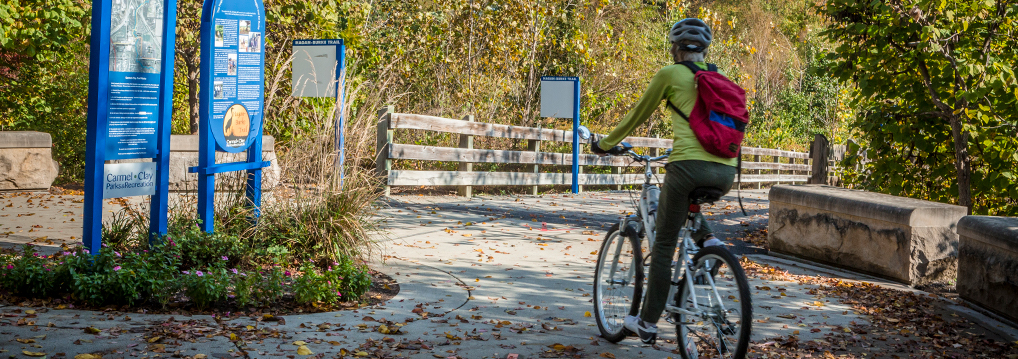 bicycling at Hagan Burke Trail