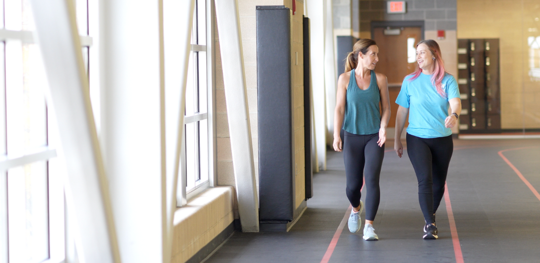 Members walking on the track at the MCC