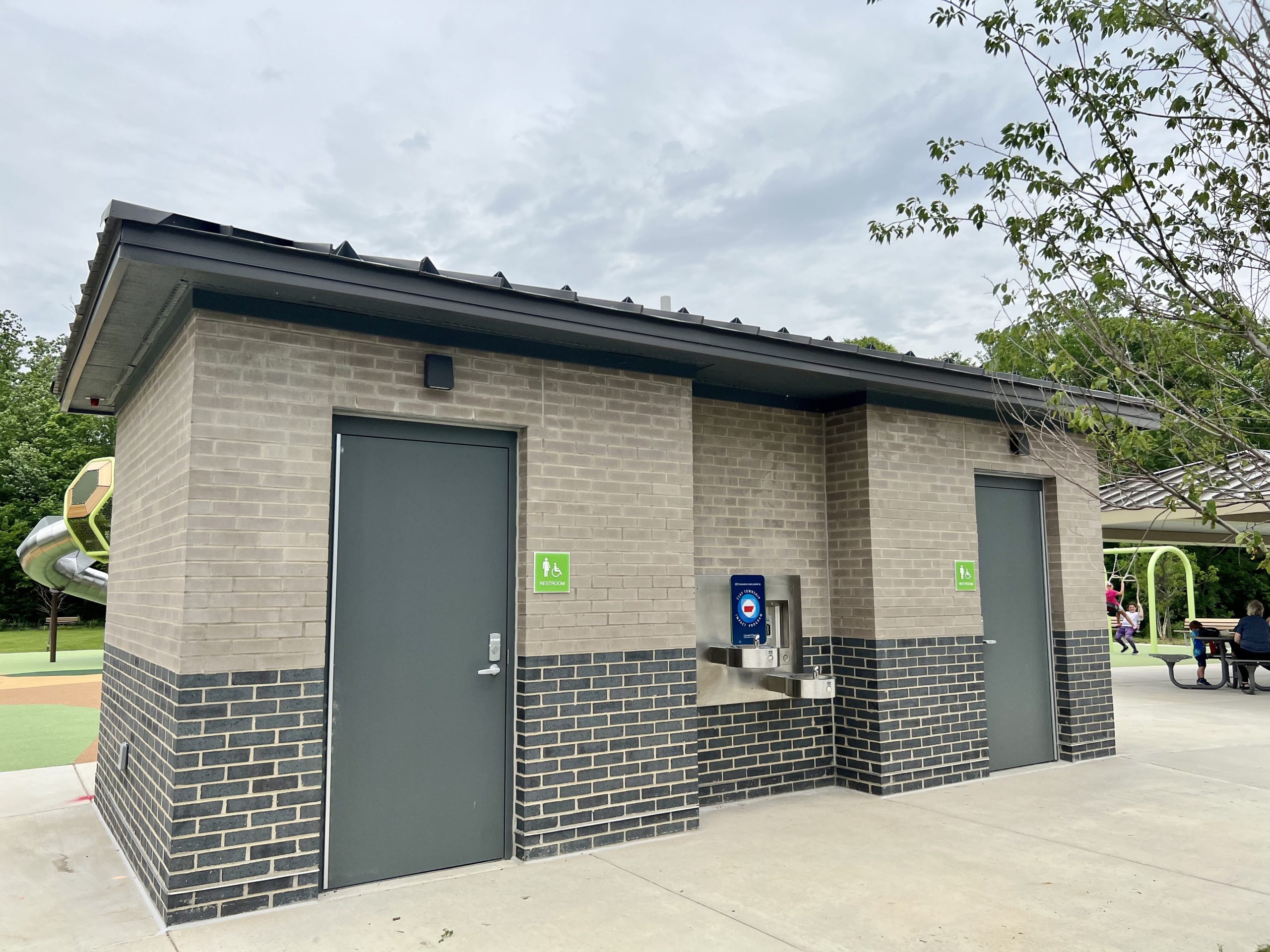 bathroom facility at meadowlark park playground