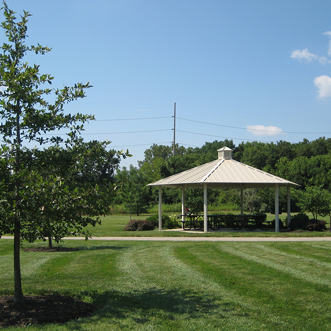 shelter at Lenape Trace park