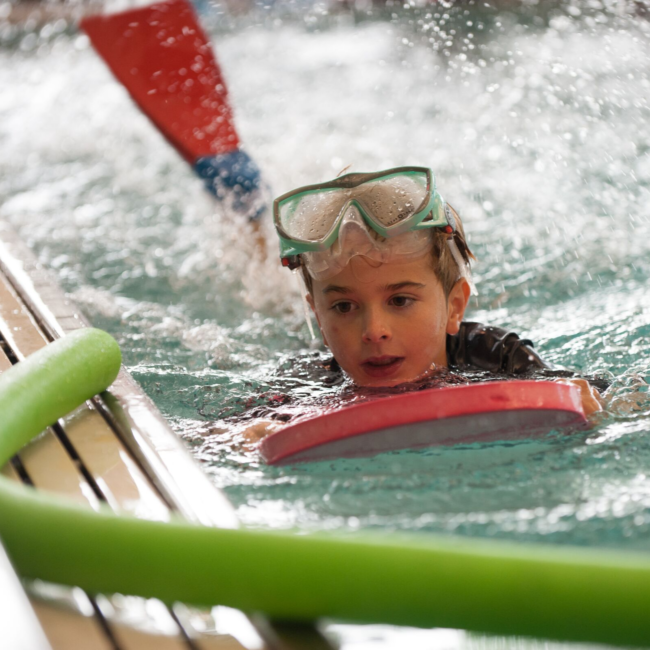 Swim Lessons at the indoor pool in the Monon Community Center