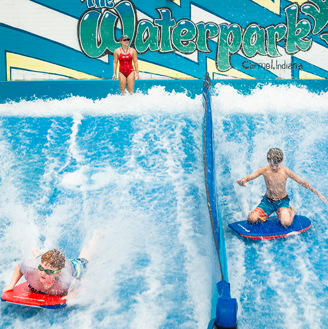 two people on the FlowRider®