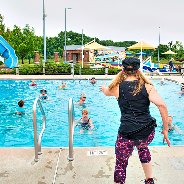 Aqua Group Fitness Class at The Waterpark in Carmel