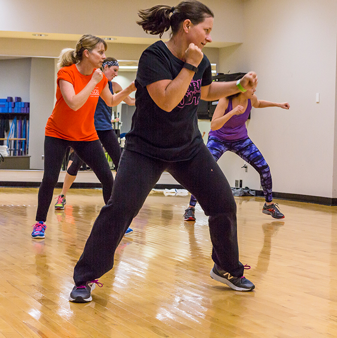 Turbo kick class at the Monon Community Center in Carmel