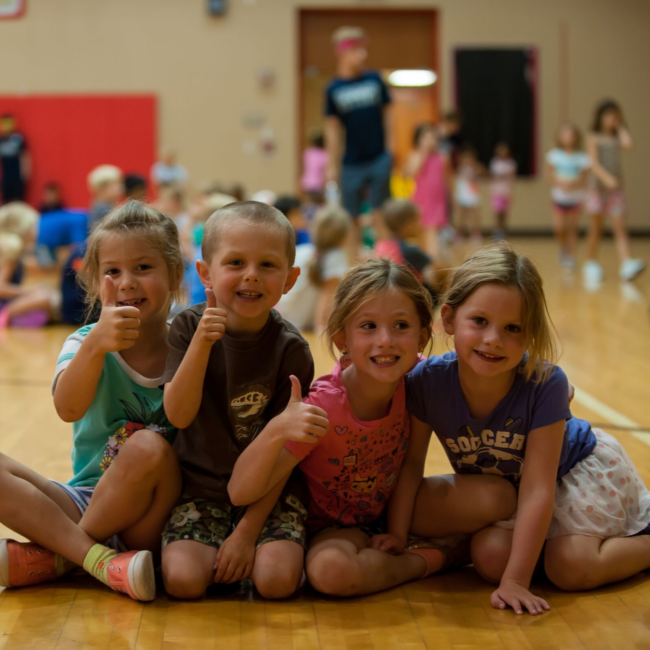 Kids playing at a Play On summer camp