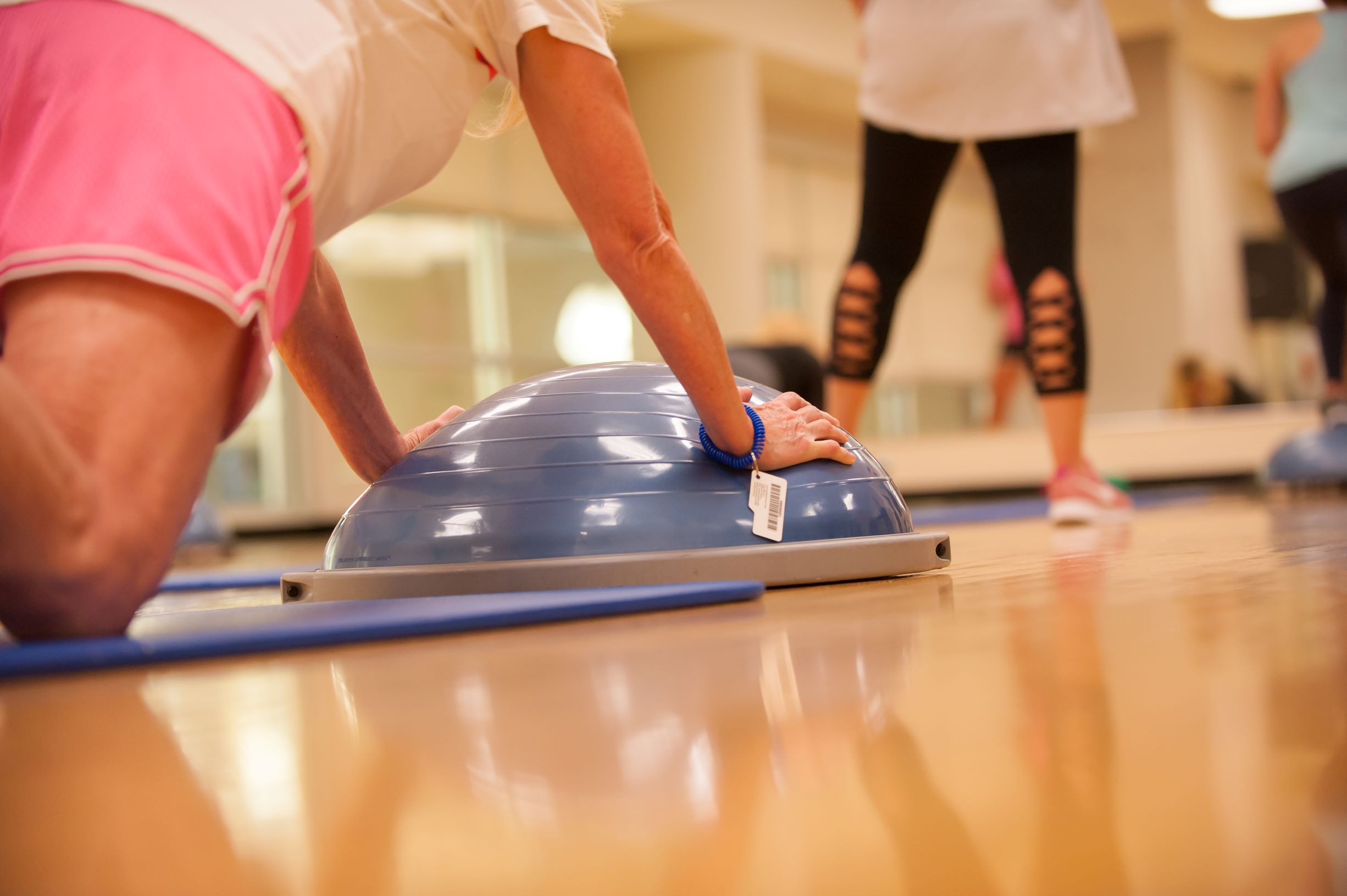 Woman on Bosu Ball