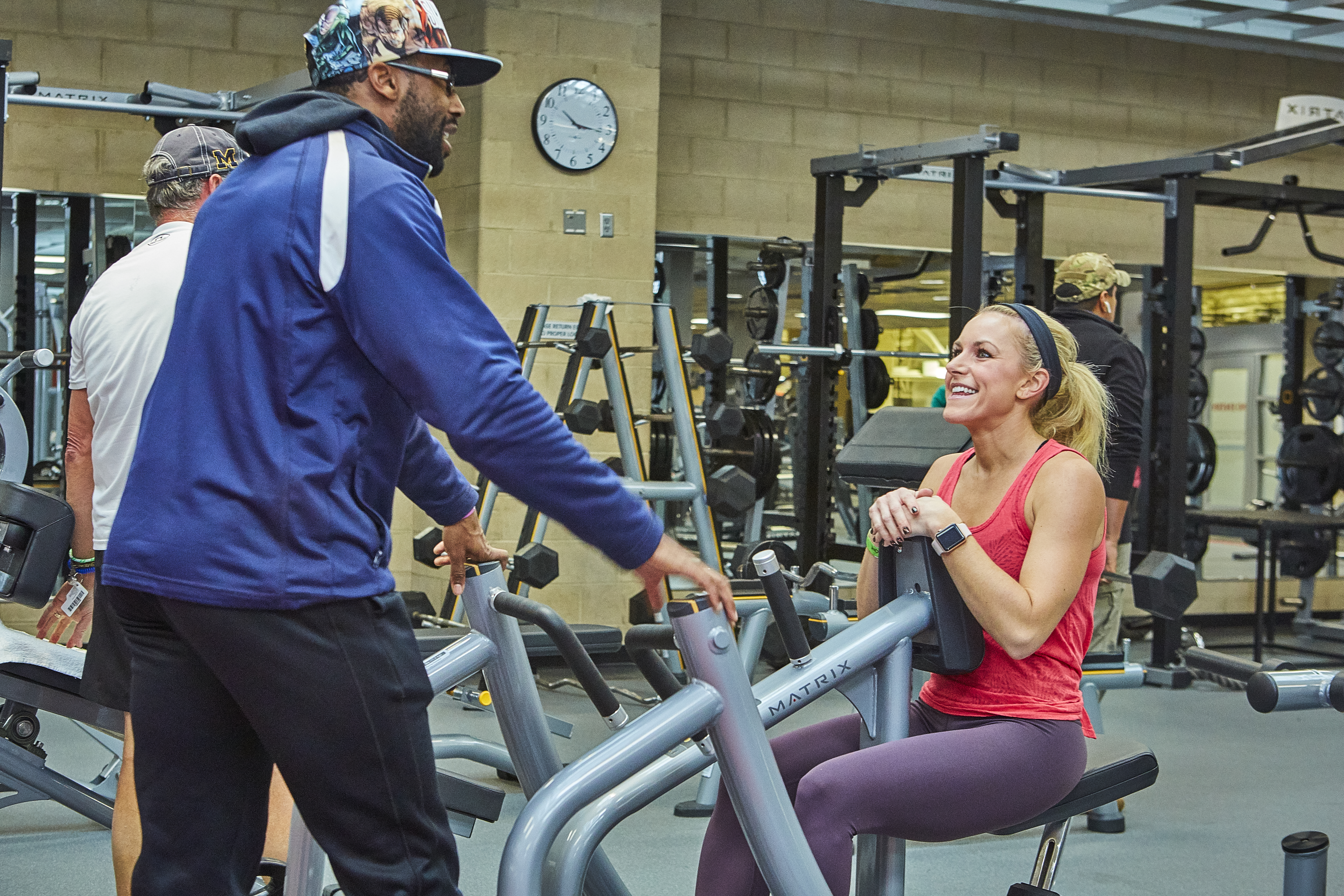 Smiling Personal Trainer at the Monon Community Center Fitness Center