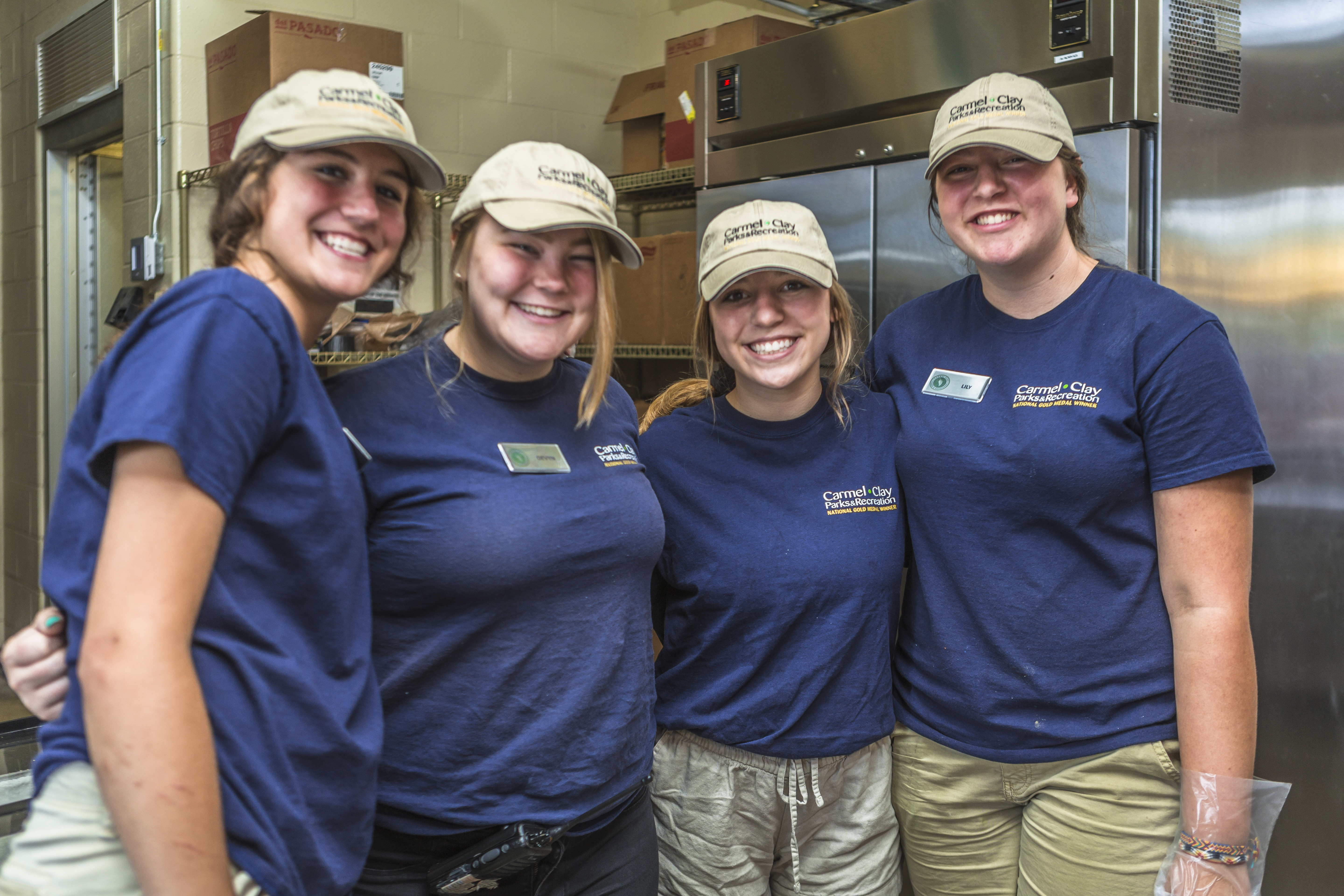 Girls working at the Concessions Stand at The Waterpark