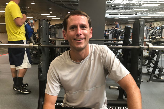 Marcus Fischer at the Monon Community Center Fitness Center