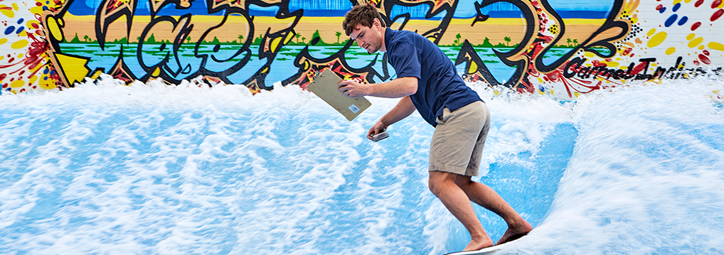 Sean Robert riding FlowRider