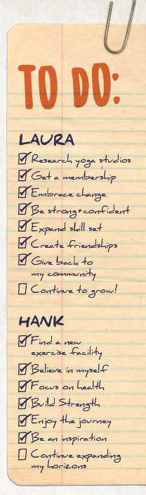 To Do List for Laura and Hank