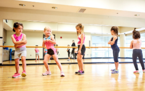 Girls dancing in a recreation program