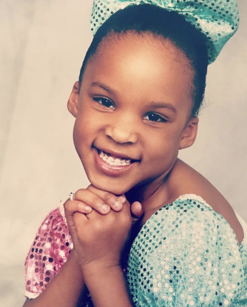 Breanna as a child