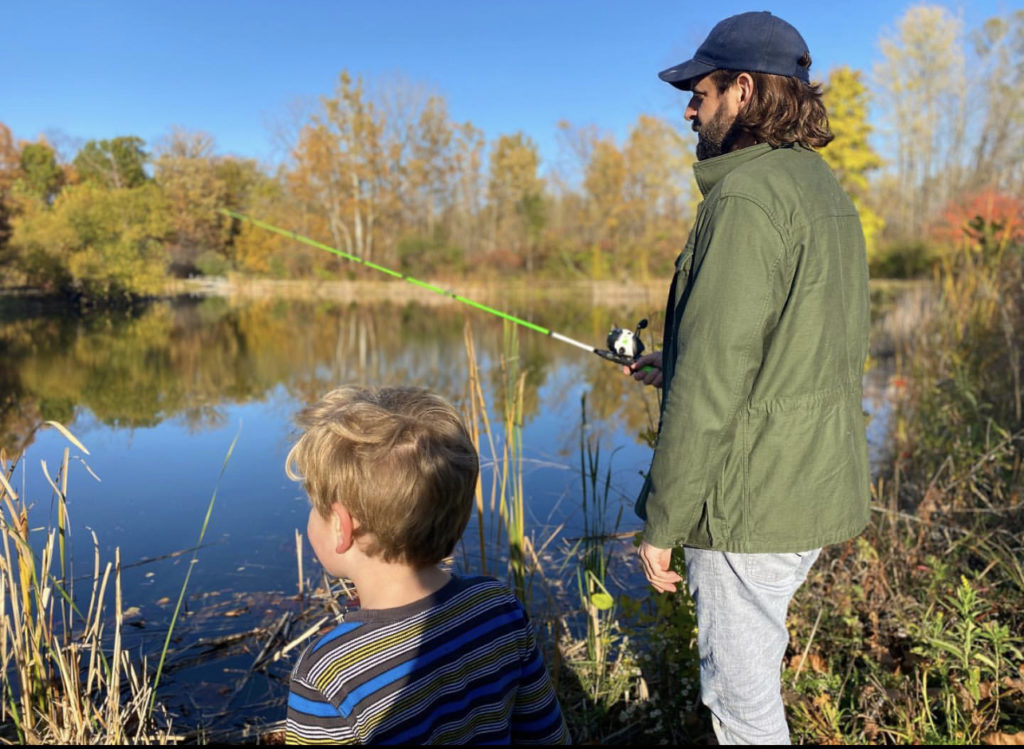 Family fishing at Meadowlark Park