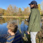 Family fishing at Meadowlark Park