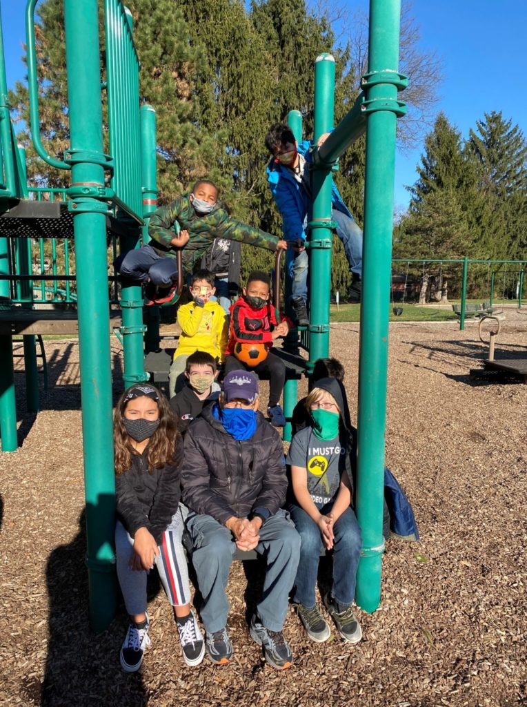 Mr. Witting on the playground