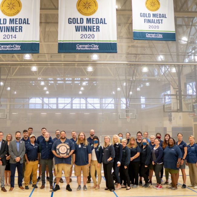 Gold medal award staff picture
