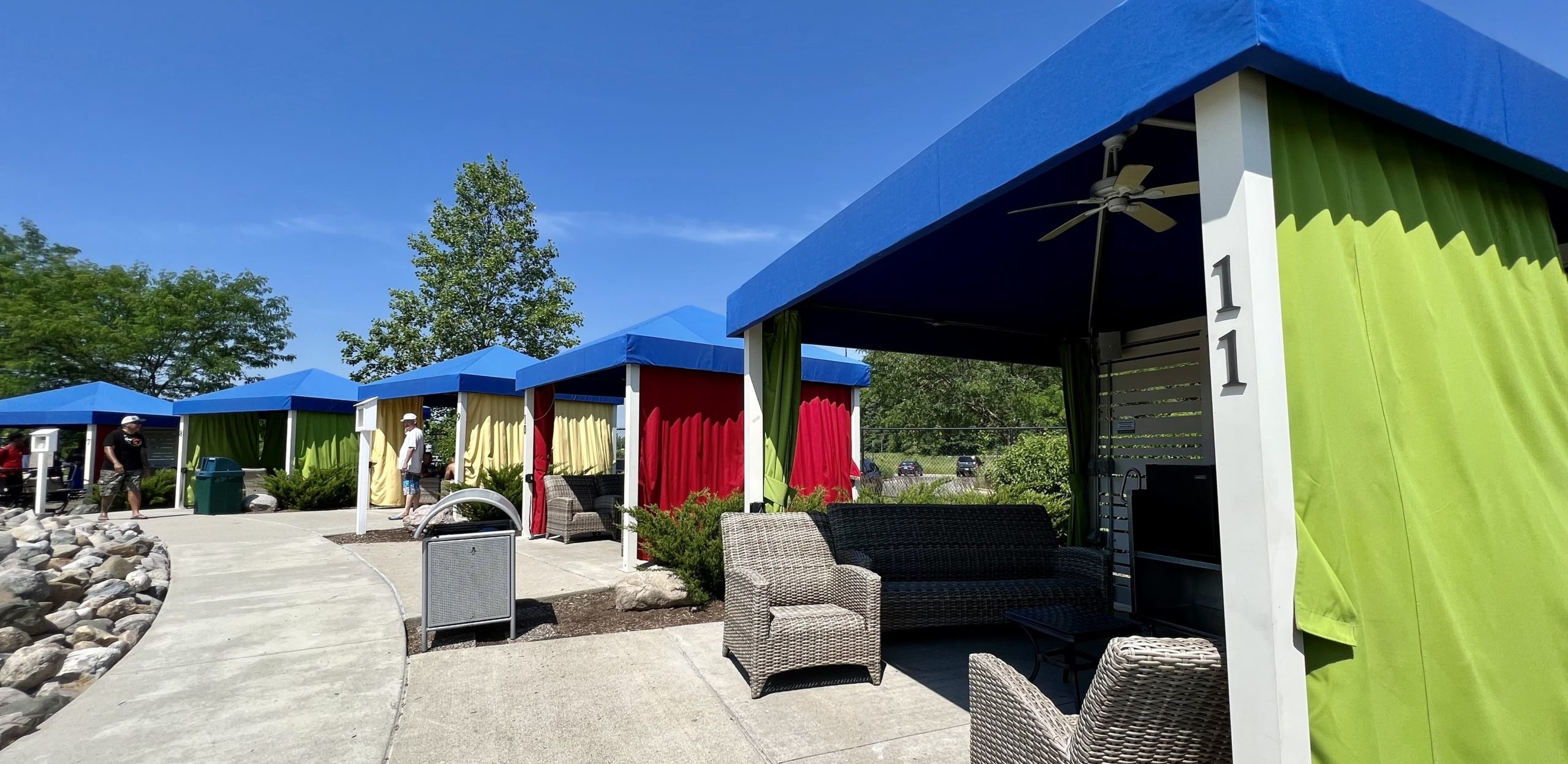 Panoramic View of Cabanas