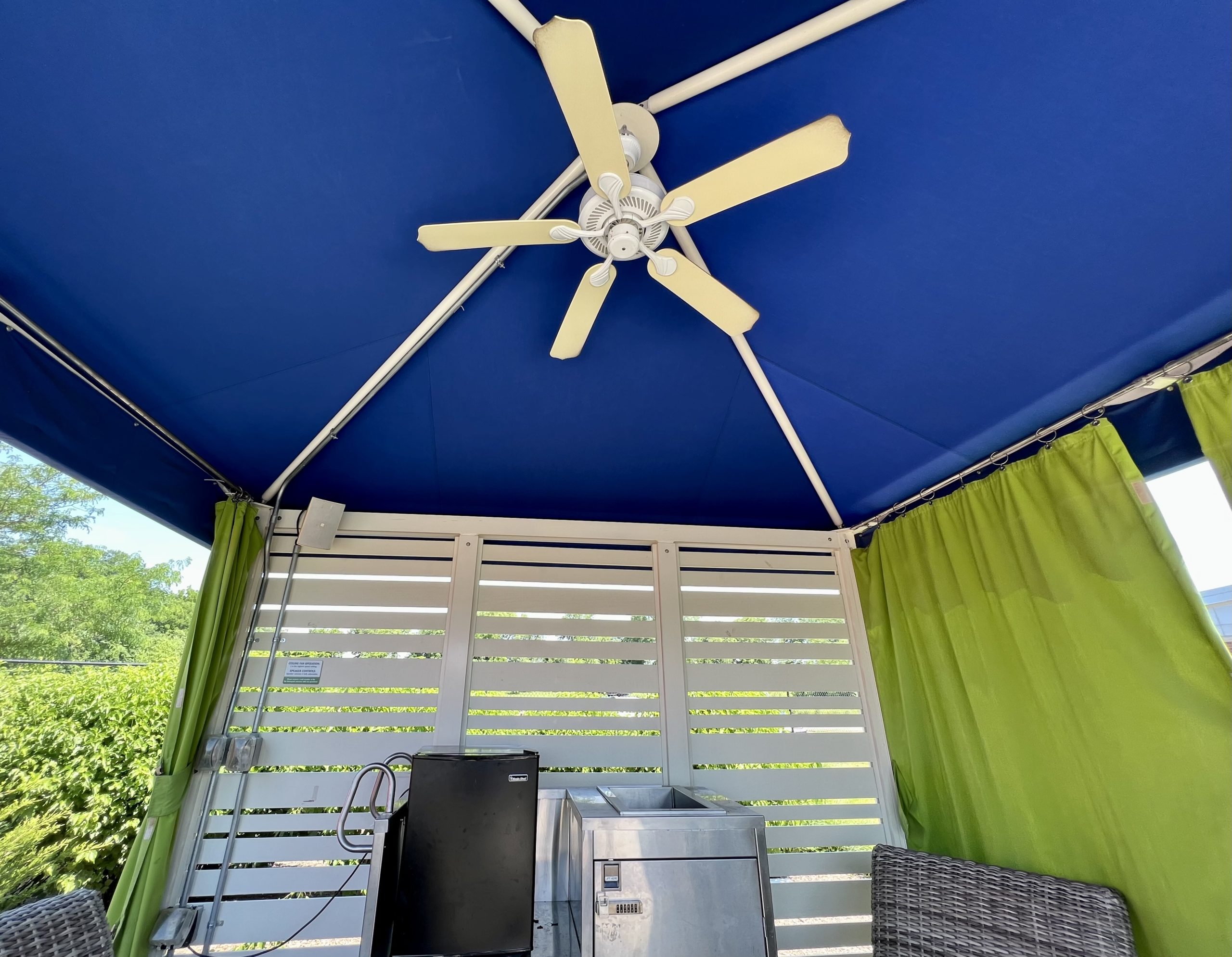 ceiling fan in blue cabana #11 12x12