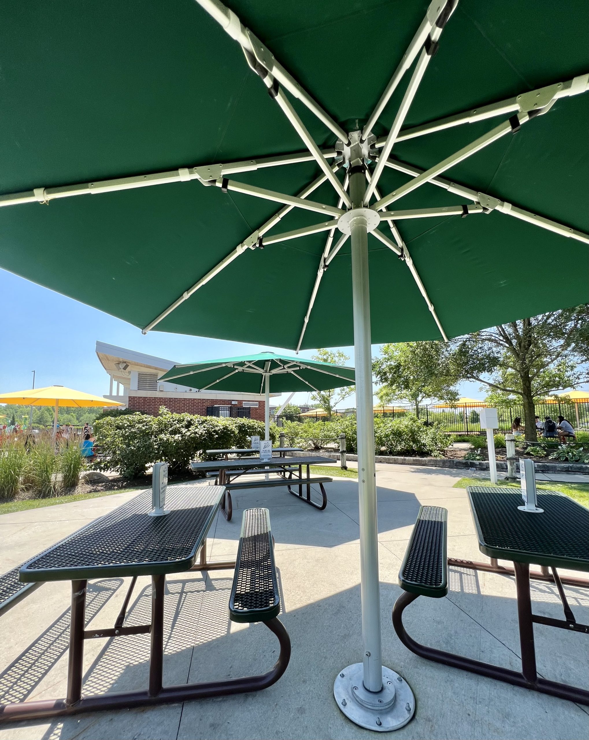 Party Patio umbrella at the Waterpark