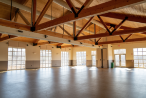 Wilfong Pavilion interior shot of space