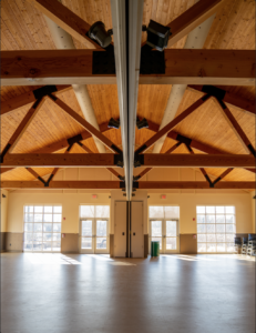 Wilfong Pavilion interior shot of space