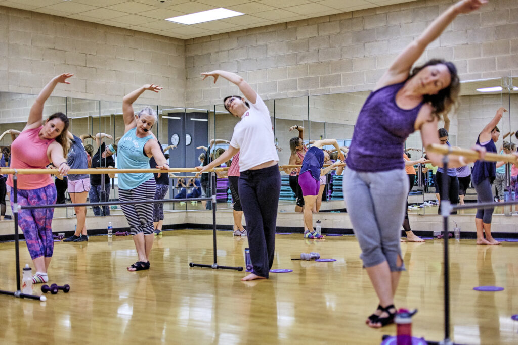 Barre group fitness class