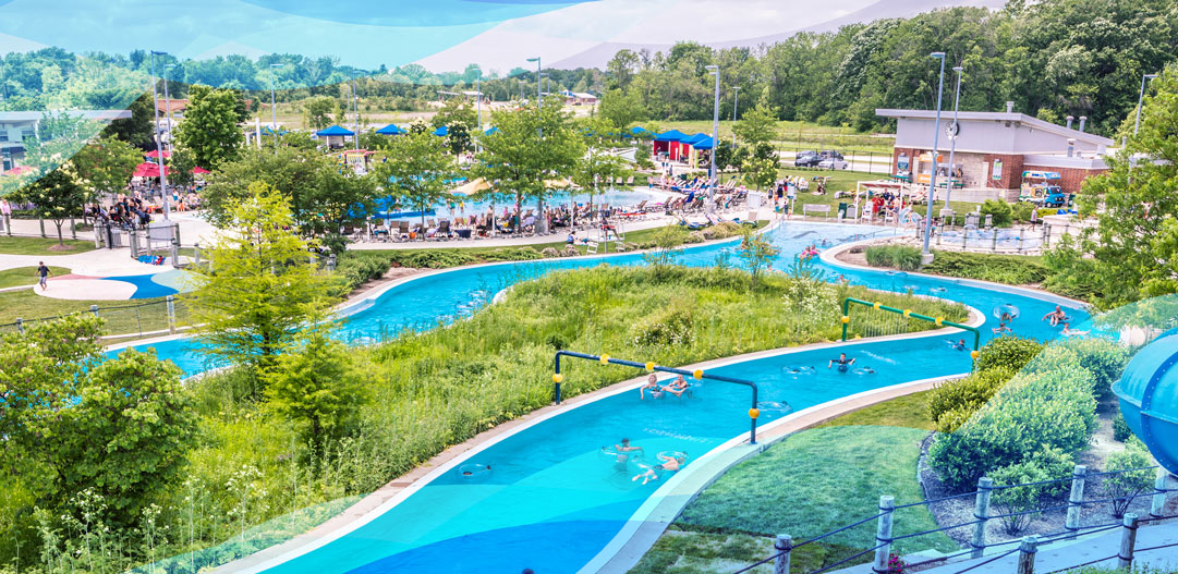 Waterpark lazy river